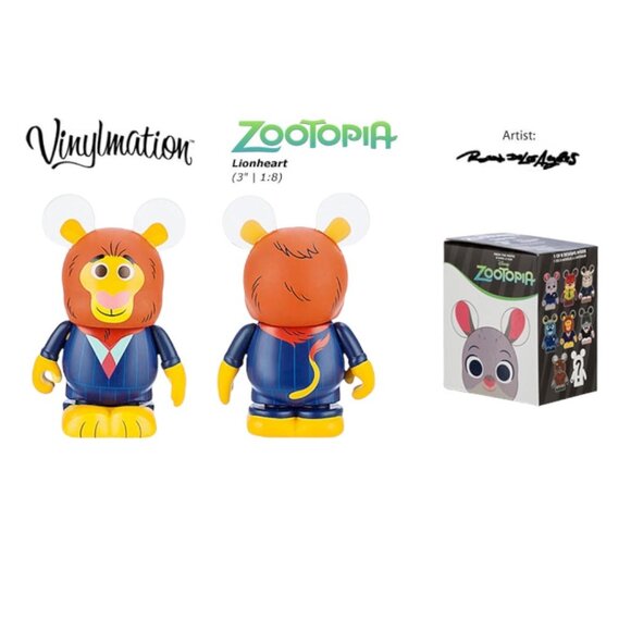Disney Store Zootopia Mayor Lionheart Lion Vinylmation 3” Figure - Picture 7 of 8